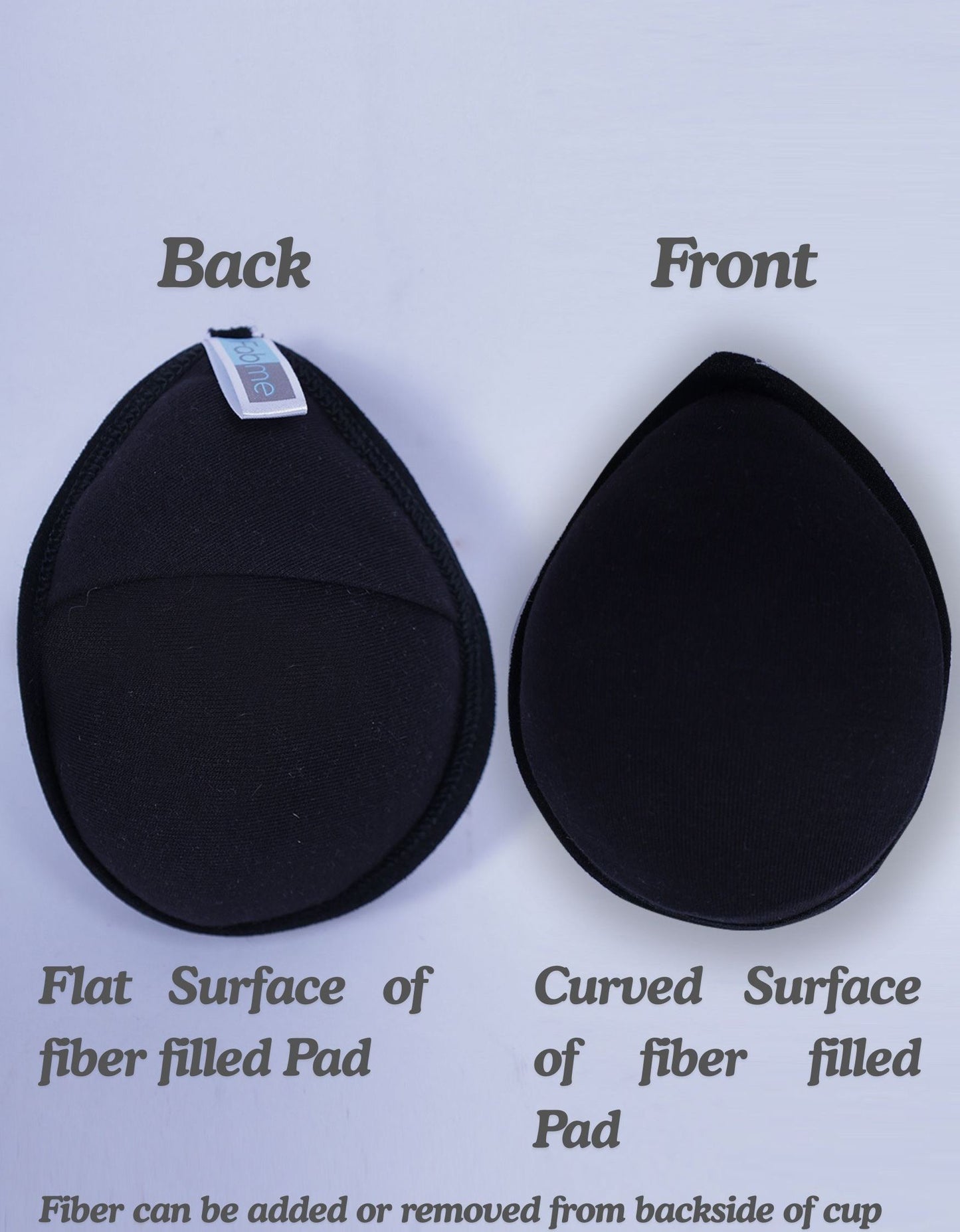 Fabme Mastectomy Cancer Pocket Bra with One Micro Fiber Filled Adjustable Pad | Cotton Bra - Black