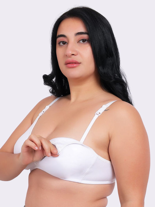 Fabme Women's Seamless Cotton Nursing Bra - Pack of 1