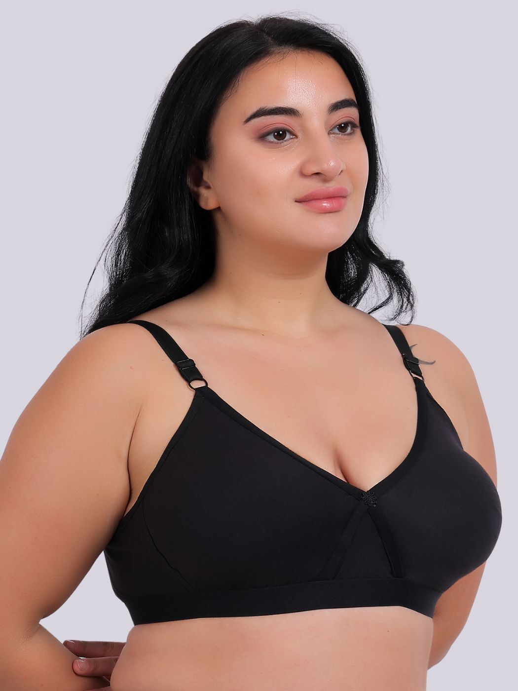 Fabme Women's Seamless White Cross-Belt Bra - Pack of 1