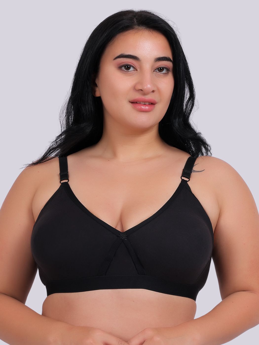 Fabme Women's Seamless White Cross-Belt Bra - Pack of 1