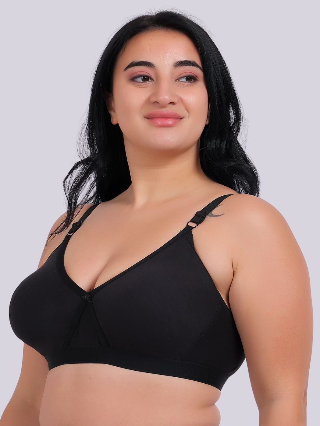 Fabme Women's Seamless White Cross-Belt Bra - Pack of 1
