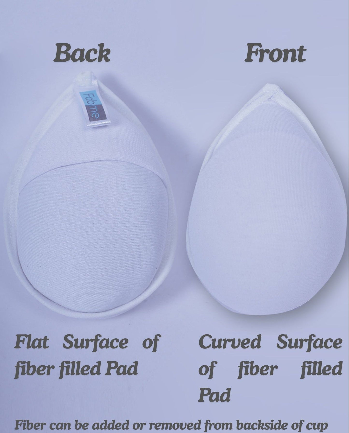 Fabme Mastectomy Cancer Pocket Bra with One Micro Fiber Filled Adjustable Pad | Cotton Bra - White